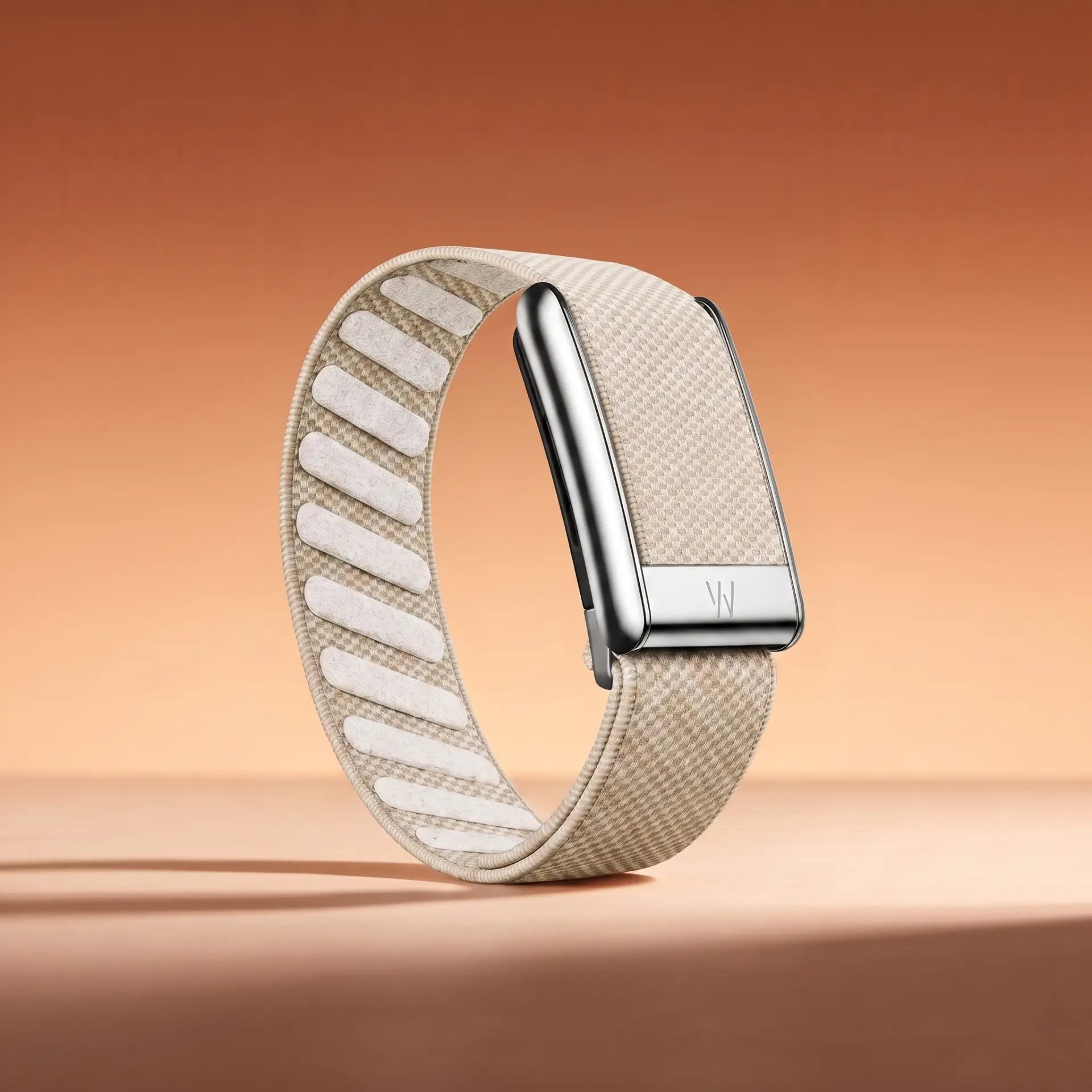 Oat Silver band with polished silver bar